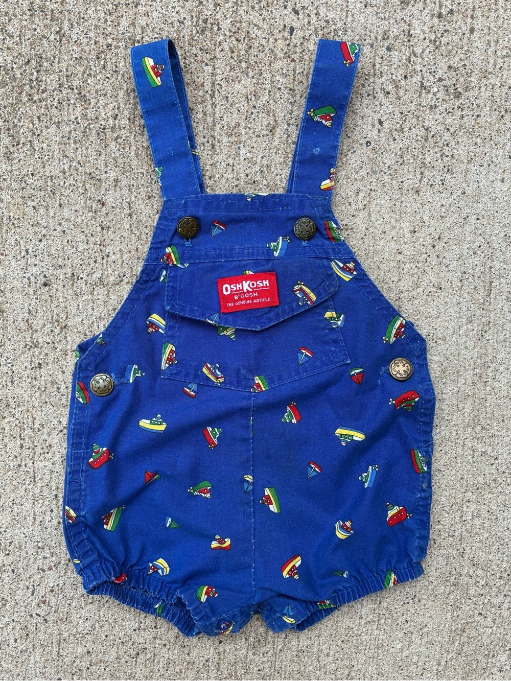 Vintage OshKosh B’Gosh Nautical Bubble Shortalls